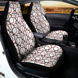 Baseballs Pattern Print Universal Fit Car Seat Covers 102422