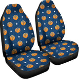 Basketball And Star Pattern Print Universal Fit Car Seat Covers 102422