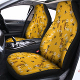 Bee Drawing Pattern Print Universal Fit Car Seat Covers 102422