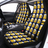 Beer Emoji Pattern Print Universal Fit Car Seat Covers 102422