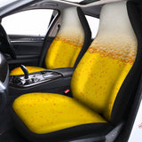 Beer With Foam Print Universal Fit Car Seat Covers 102422