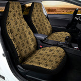 Beige And Black Orthodox Pattern Print Universal Fit Car Seat Covers 102422