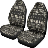 Beige Aztec Pattern Print Universal Fit Car Seat Covers 102422