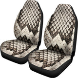 Beige Snakeskin Print Universal Fit Car Seat Covers 102422