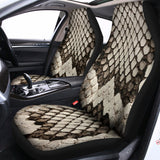 Beige Snakeskin Print Universal Fit Car Seat Covers 102422