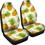 Beige Zig Zag Pineapple Pattern Print Universal Fit Car Seat Covers 102422