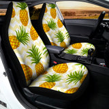 Beige Zig Zag Pineapple Pattern Print Universal Fit Car Seat Covers 102422