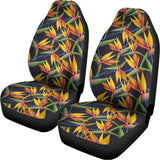 Bird Of Paradise Flower Pattern Print Universal Fit Car Seat Covers 102422