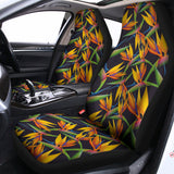 Bird Of Paradise Flower Pattern Print Universal Fit Car Seat Covers 102422