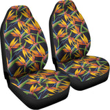 Bird Of Paradise Flower Pattern Print Universal Fit Car Seat Covers 102422