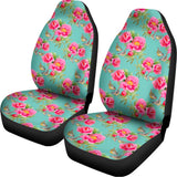 Bird Pink Floral Flower Pattern Print Universal Fit Car Seat Covers 102422
