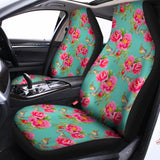 Bird Pink Floral Flower Pattern Print Universal Fit Car Seat Covers 102422