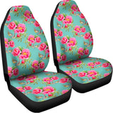 Bird Pink Floral Flower Pattern Print Universal Fit Car Seat Covers 102422