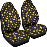 Bitcoin And Ethereum Pattern Print Universal Fit Car Seat Covers 102422