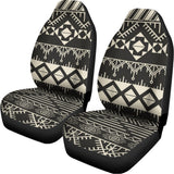 Black And Beige Aztec Pattern Print Universal Fit Car Seat Covers 102422