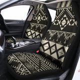 Black And Beige Aztec Pattern Print Universal Fit Car Seat Covers 102422