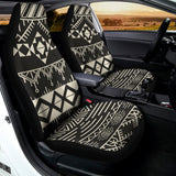 Black And Beige Aztec Pattern Print Universal Fit Car Seat Covers 102422