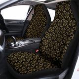 Black And Beige Orthodox Pattern Print Universal Fit Car Seat Covers 102422