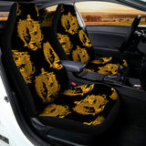 Black And Gold Dragon Pattern Print Universal Fit Car Seat Covers 102422