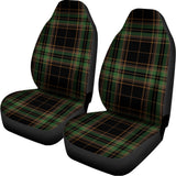 Black And Green Stewart Tartan Print Universal Fit Car Seat Covers 102422
