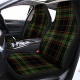 Black And Green Stewart Tartan Print Universal Fit Car Seat Covers 102422
