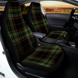Black And Green Stewart Tartan Print Universal Fit Car Seat Covers 102422