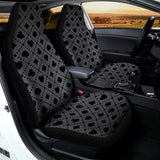 Black And Grey Playing Card Suits Print Universal Fit Car Seat Covers 102422