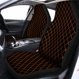 Black And Orange Harlequin Print Universal Fit Car Seat Covers 102422