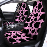 Black And Pink Cow Print Universal Fit Car Seat Covers 102422