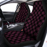 Black And Pink Spider Web Pattern Print Universal Fit Car Seat Covers 102422