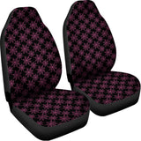 Black And Pink Spider Web Pattern Print Universal Fit Car Seat Covers 102422