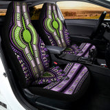 Black And Purple African Dashiki Print Universal Fit Car Seat Covers 102422