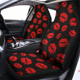 Black And Red Lips Pattern Print Universal Fit Car Seat Covers 102422