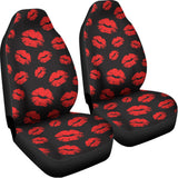 Black And Red Lips Pattern Print Universal Fit Car Seat Covers 102422