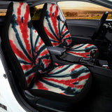 Black And Red Spider Tie Dye Print Universal Fit Car Seat Covers 102422
