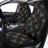 Black And White Alien Print Universal Fit Car Seat Covers 102422