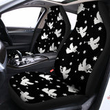 Black And White Angel Pattern Print Universal Fit Car Seat Covers 102422