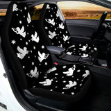 Black And White Angel Pattern Print Universal Fit Car Seat Covers 102422