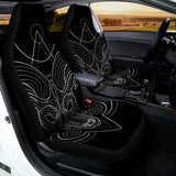 Black And White Aries Sign Print Universal Fit Car Seat Covers 102422