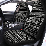 Black And White Aztec Ethnic Print Universal Fit Car Seat Covers 102422