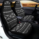 Black And White Aztec Ethnic Print Universal Fit Car Seat Covers 102422