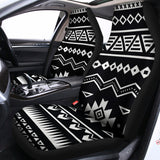 Black And White Aztec Pattern Print Universal Fit Car Seat Covers 102422