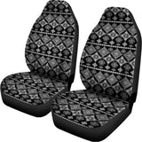 Black And White Boho Tribal Print Universal Fit Car Seat Covers 102422