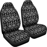 Black And White Boho Tribal Print Universal Fit Car Seat Covers 102422
