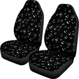 Black And White Bubble Pattern Print Universal Fit Car Seat Covers 102422