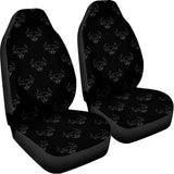 Black And White Bull Pattern Print Universal Fit Car Seat Covers 102422