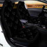 Black And White Bull Pattern Print Universal Fit Car Seat Covers 102422