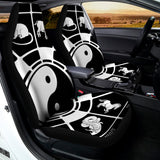 Black And White Chinese Zodiac Print Universal Fit Car Seat Covers 102422