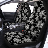 Black And White Coconut Tree Print Universal Fit Car Seat Covers 102422