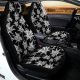 Black And White Coconut Tree Print Universal Fit Car Seat Covers 102422